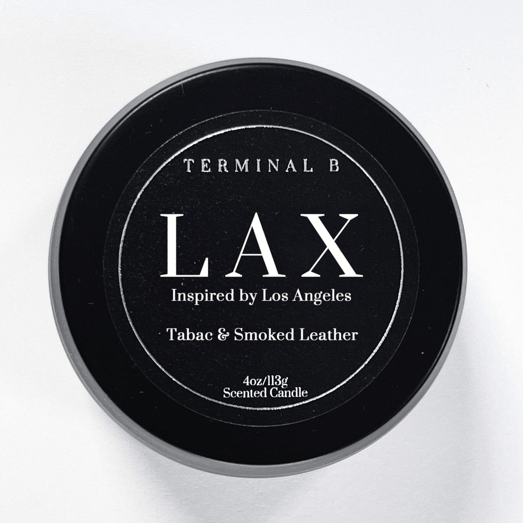 LAX - Los Angeles <br> Tabac & Smoked Leather <br> Travel Tin