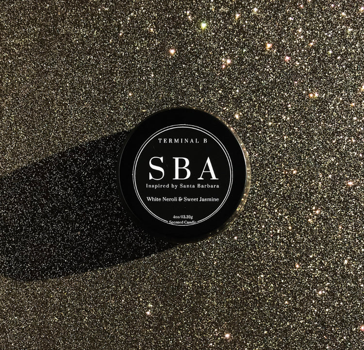 SBA - Santa Barbara <br> White Neroli & Sweet Jasmine <br> Travel Tin - Terminal B Store